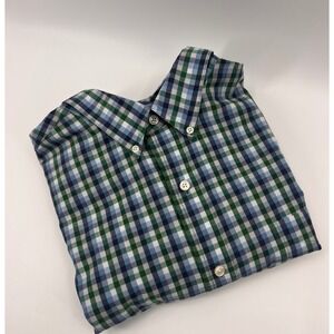 Chaps Mens Plaid Button Down Shirt Easy‎ Care Long Sleeve Size XXL Tall